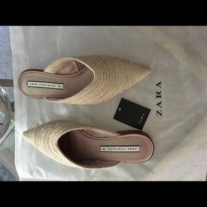 Zara braided mules